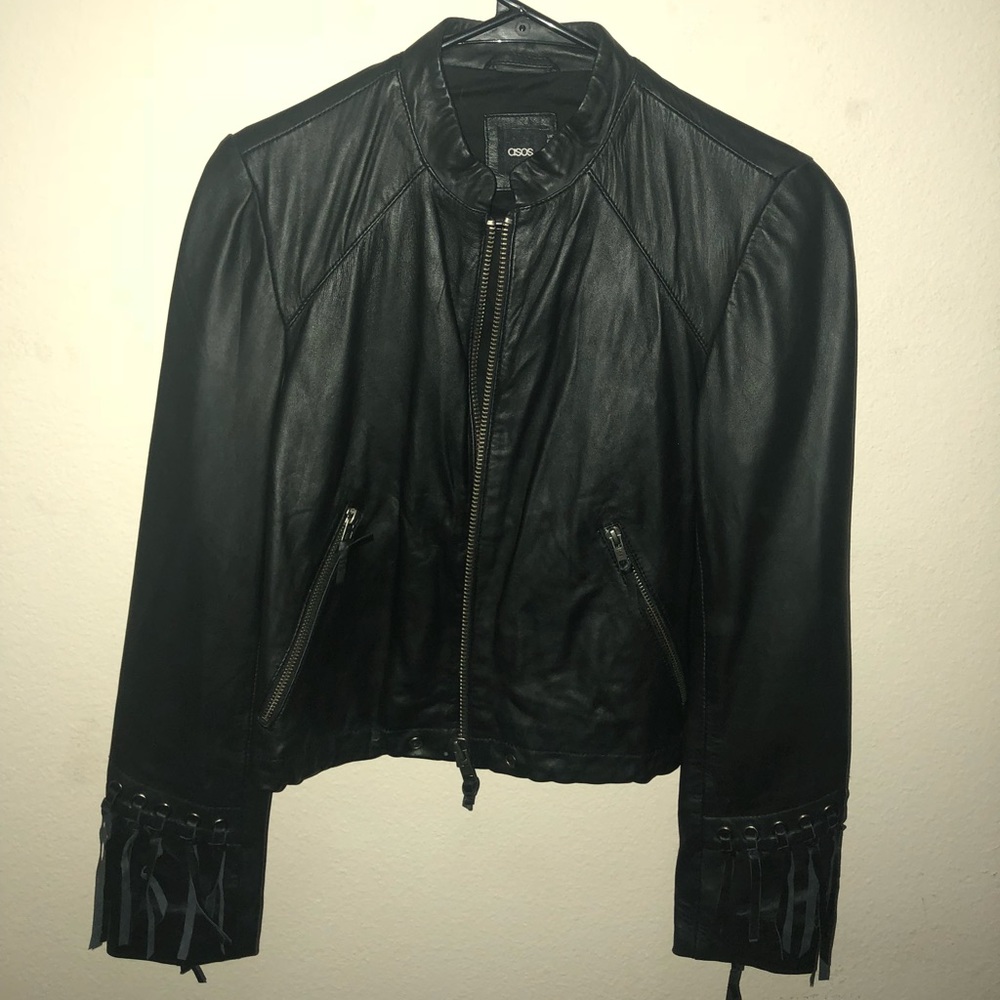 Vegan leather jacket
